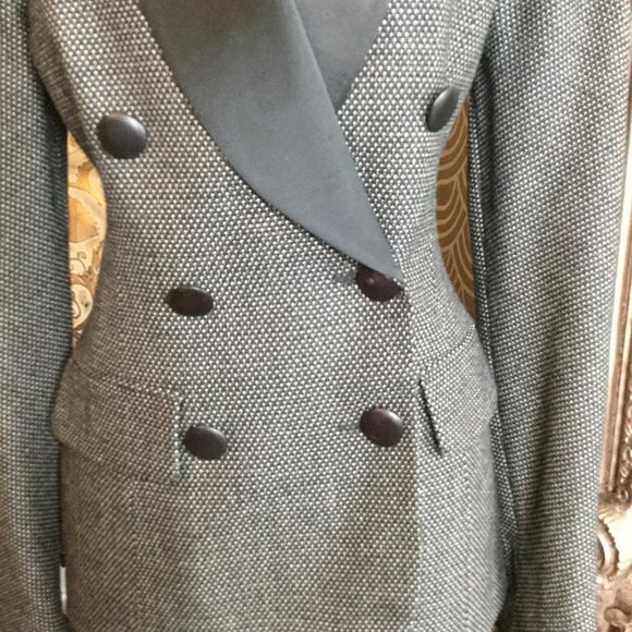 Vintage Christian Dior black white dot jacket - Picture 3 of 5